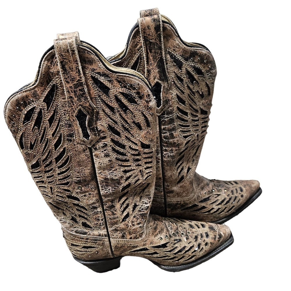Corral Butterfly Sequin Cowboy boots